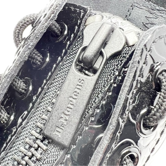 New Dr. Martens Sinclair Lamper Leopard Black Patent Ankle Boots Size 5 Docs dm - Picture 8 of 12